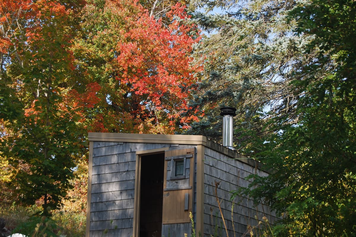 Cedar Grove Sauna wood-fired sauna in Montville, Maine