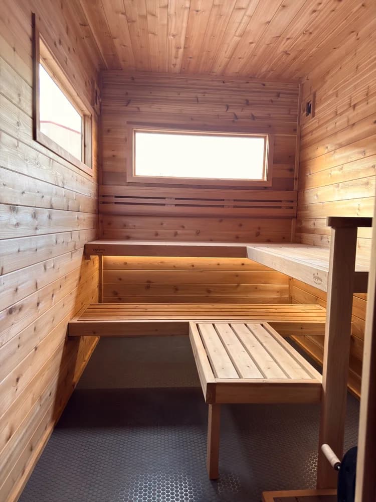 Driftwood Sauna Co interior