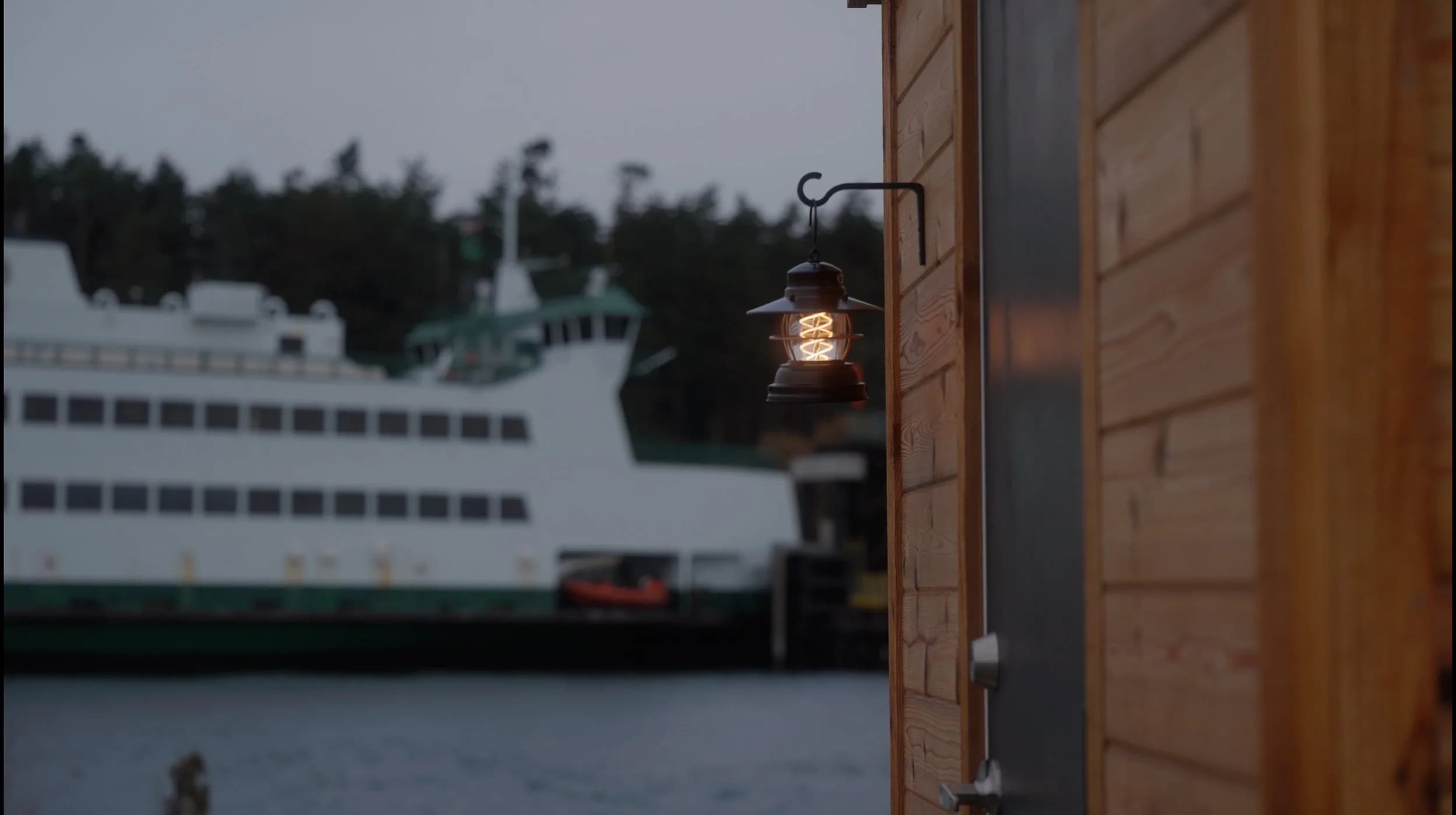 Good Medicine mobile sauna on Whidbey Island shoreline
