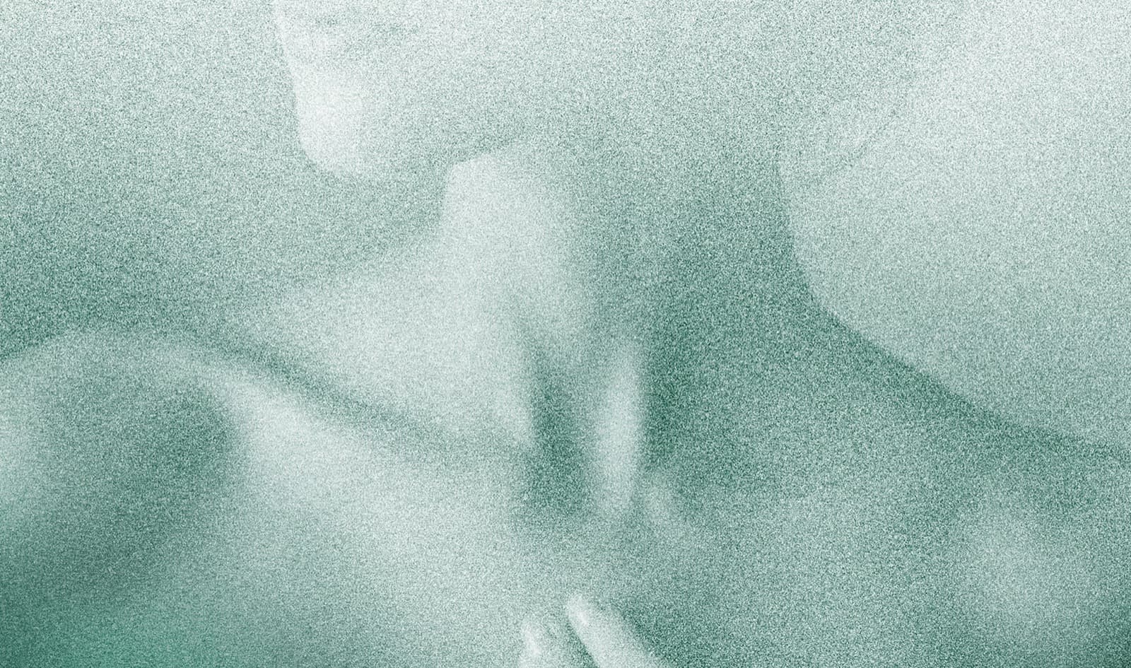 Artistic green-tinted view through steam evoking the SANA spa atmosphere