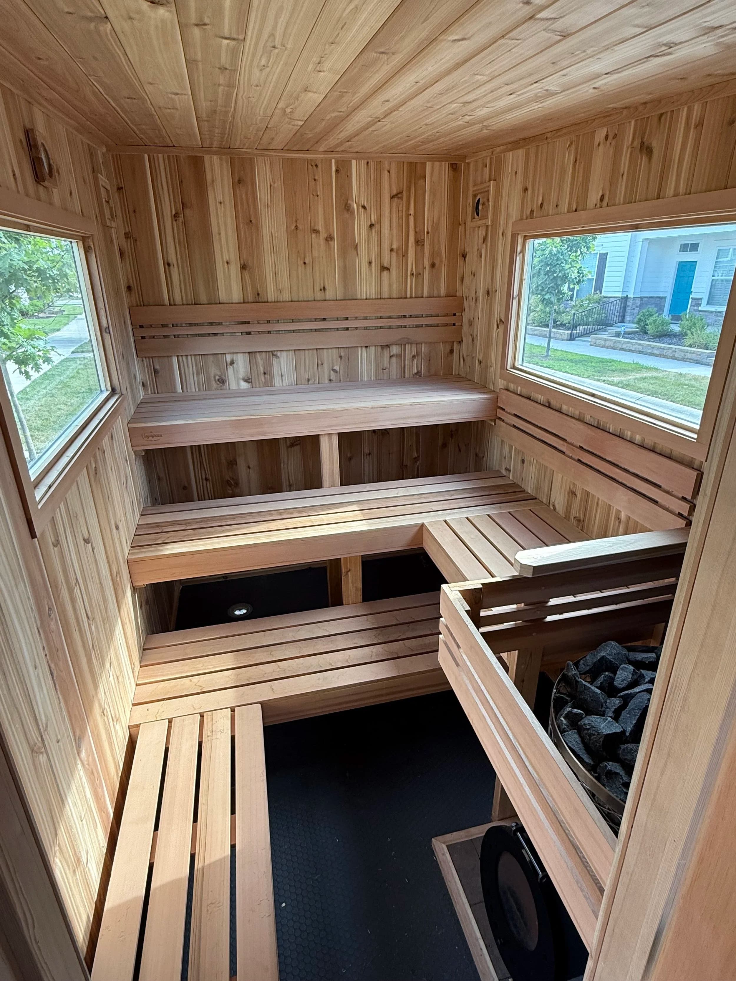 Sol Drift Sauna interior