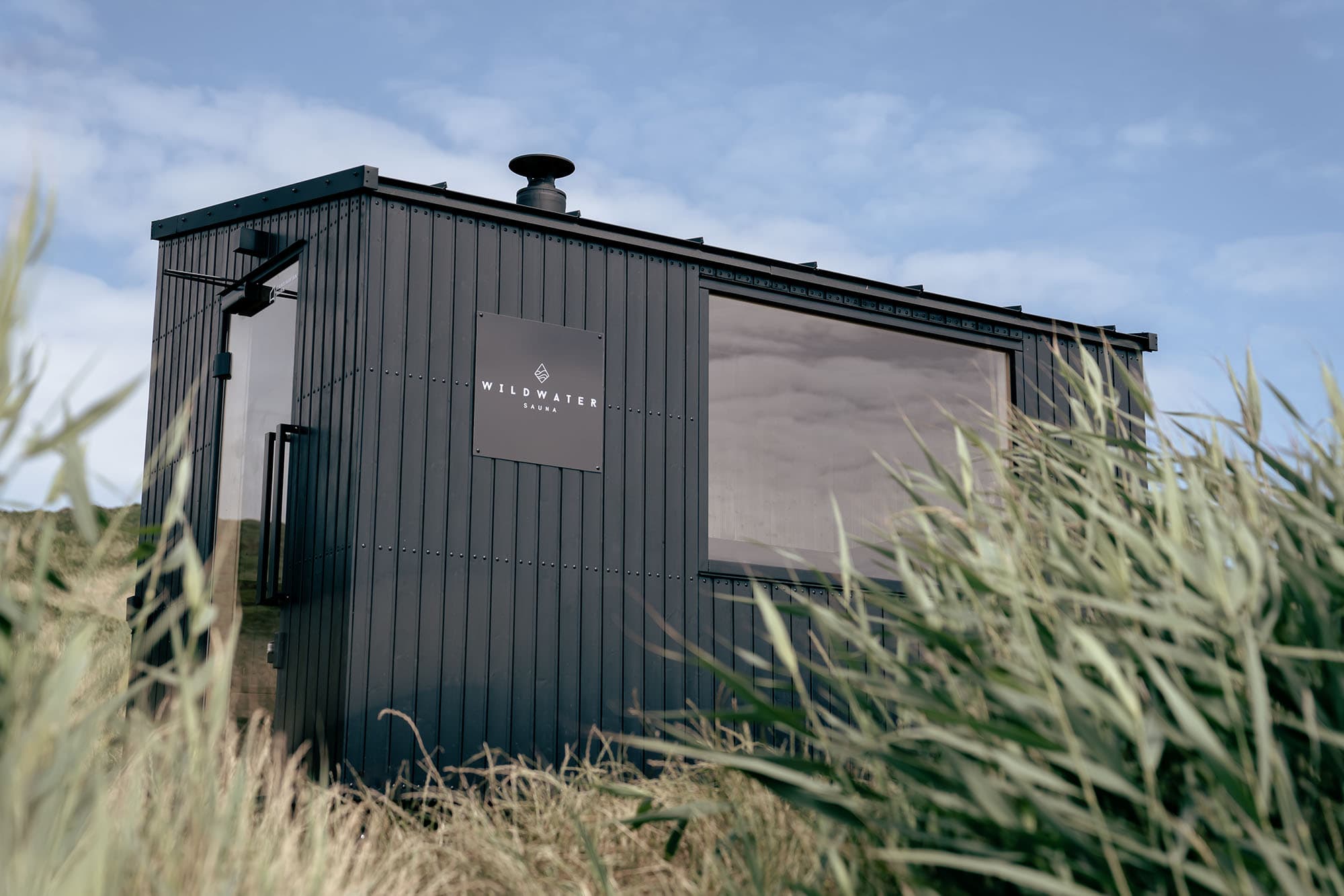Wildwater Sauna wood-fired mobile sauna on the Pembrokeshire coast