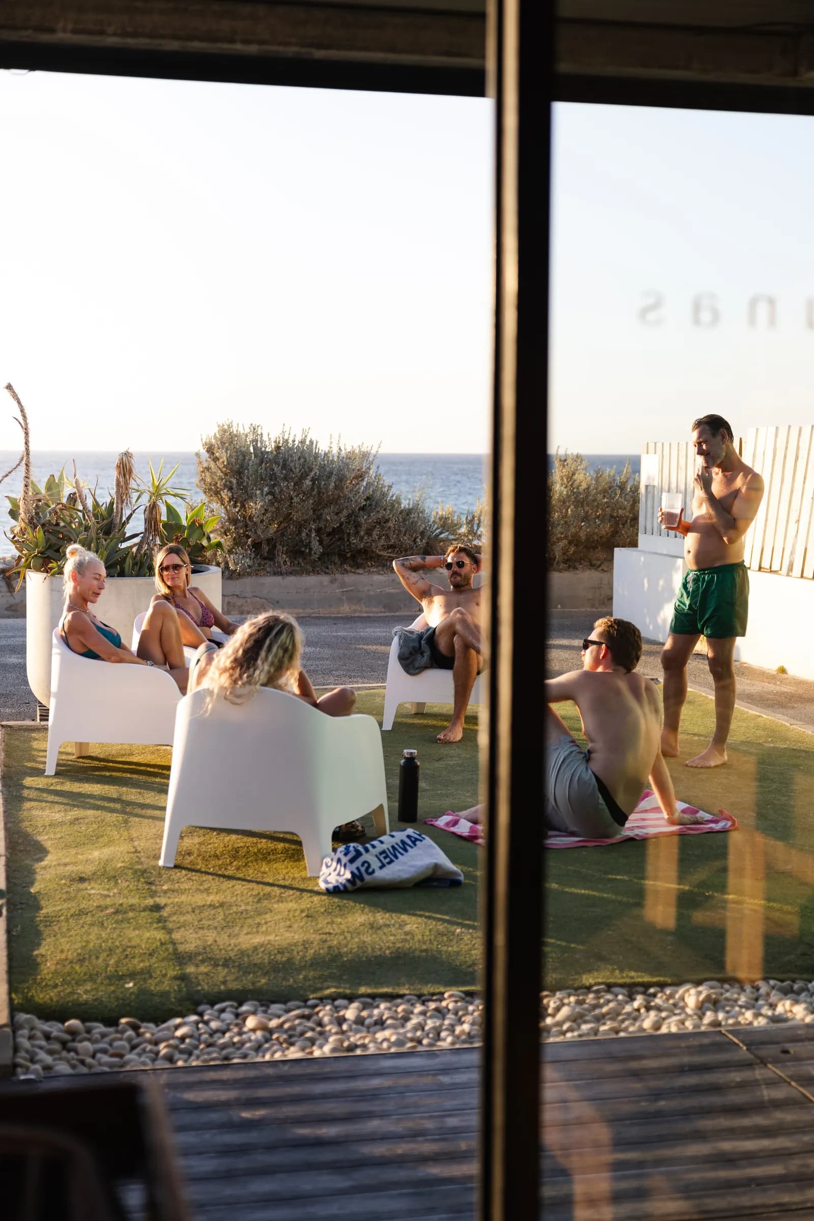 Ocean dip at Alchemy Saunas Port Beach