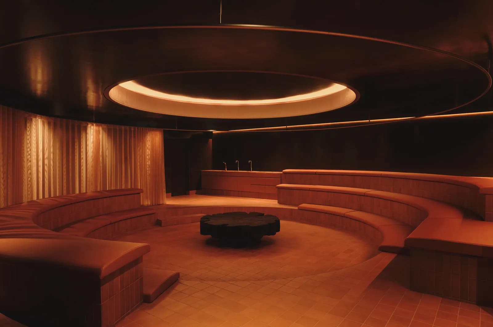 Communal sauna at Arc Community