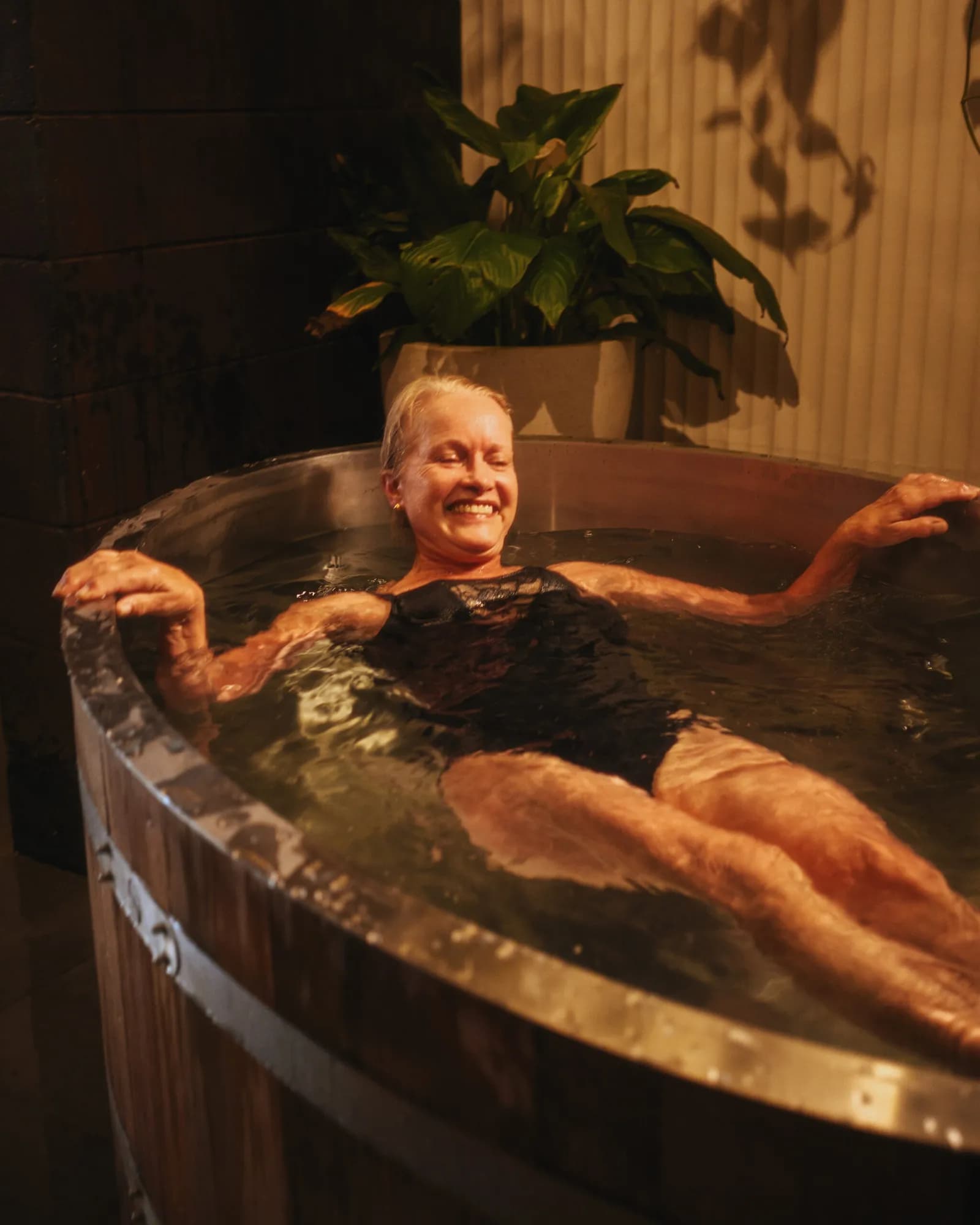 Cold plunge pool at Blue Mountains Sauna