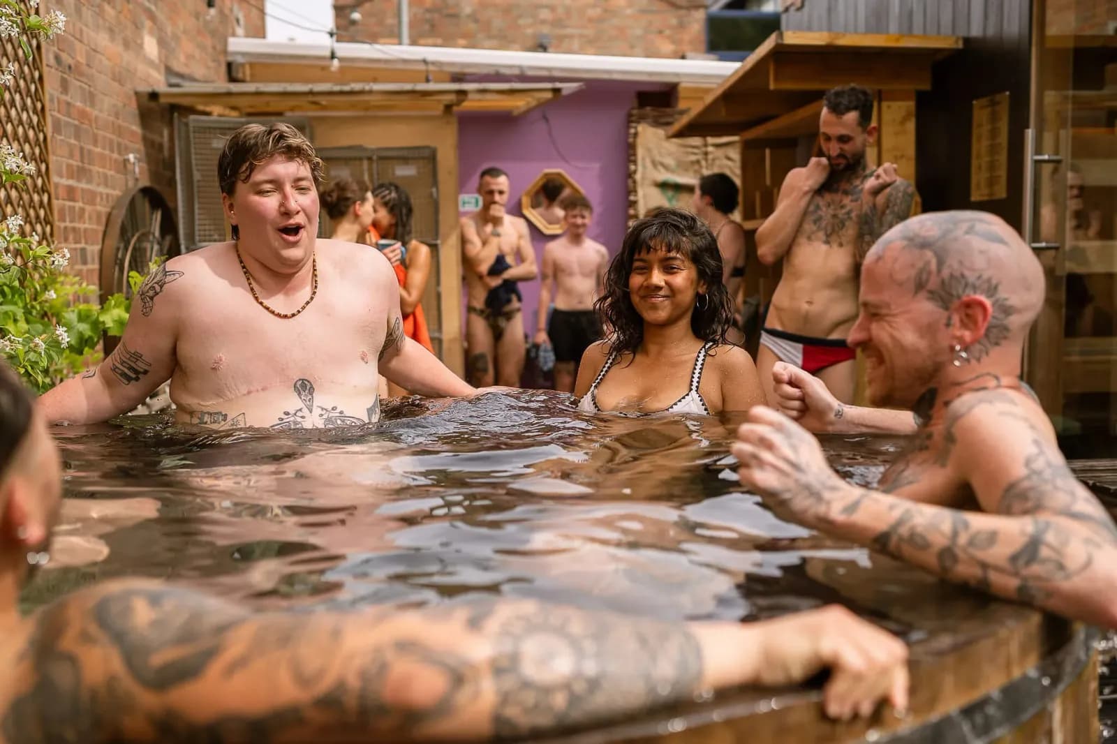 Wood-fired saunas at Community Sauna Baths, Hackney Wick