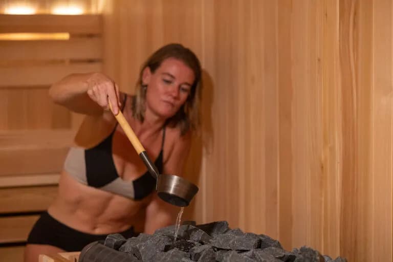 Glow SLC sauna and steam room interior