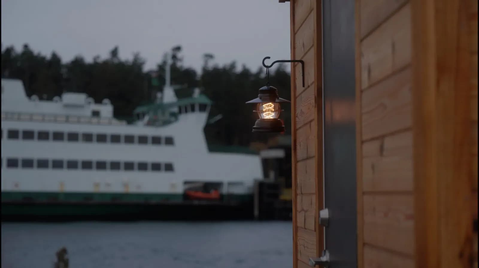 Good Medicine mobile sauna on Whidbey Island shoreline