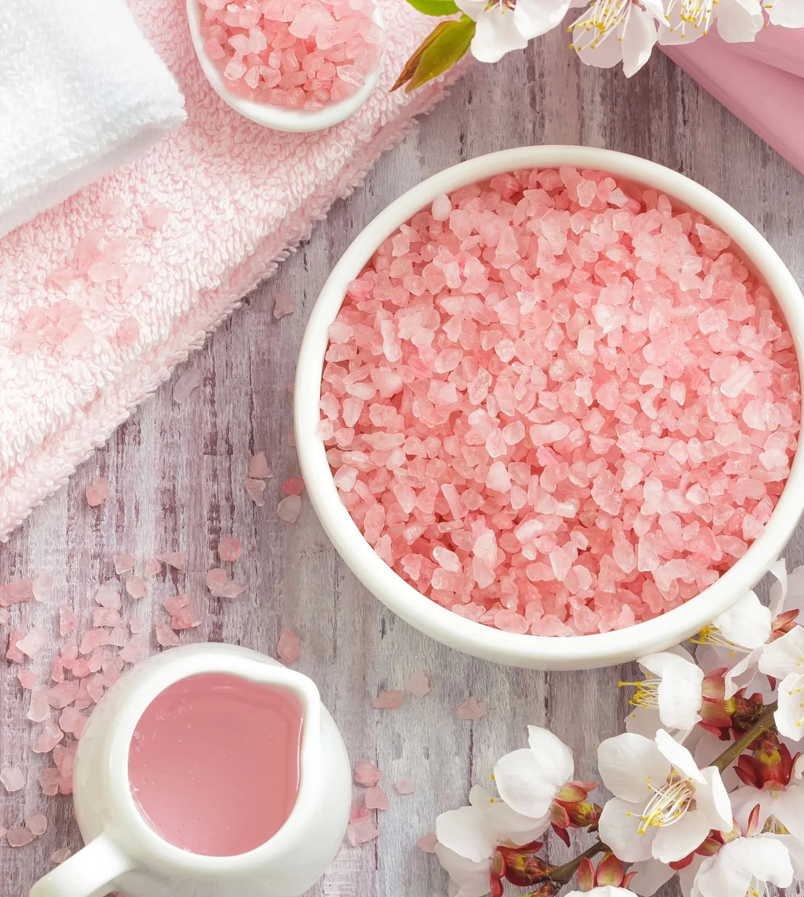Himalayan salt at Imperial Day Spa, which features a heated clay and salt sauna room