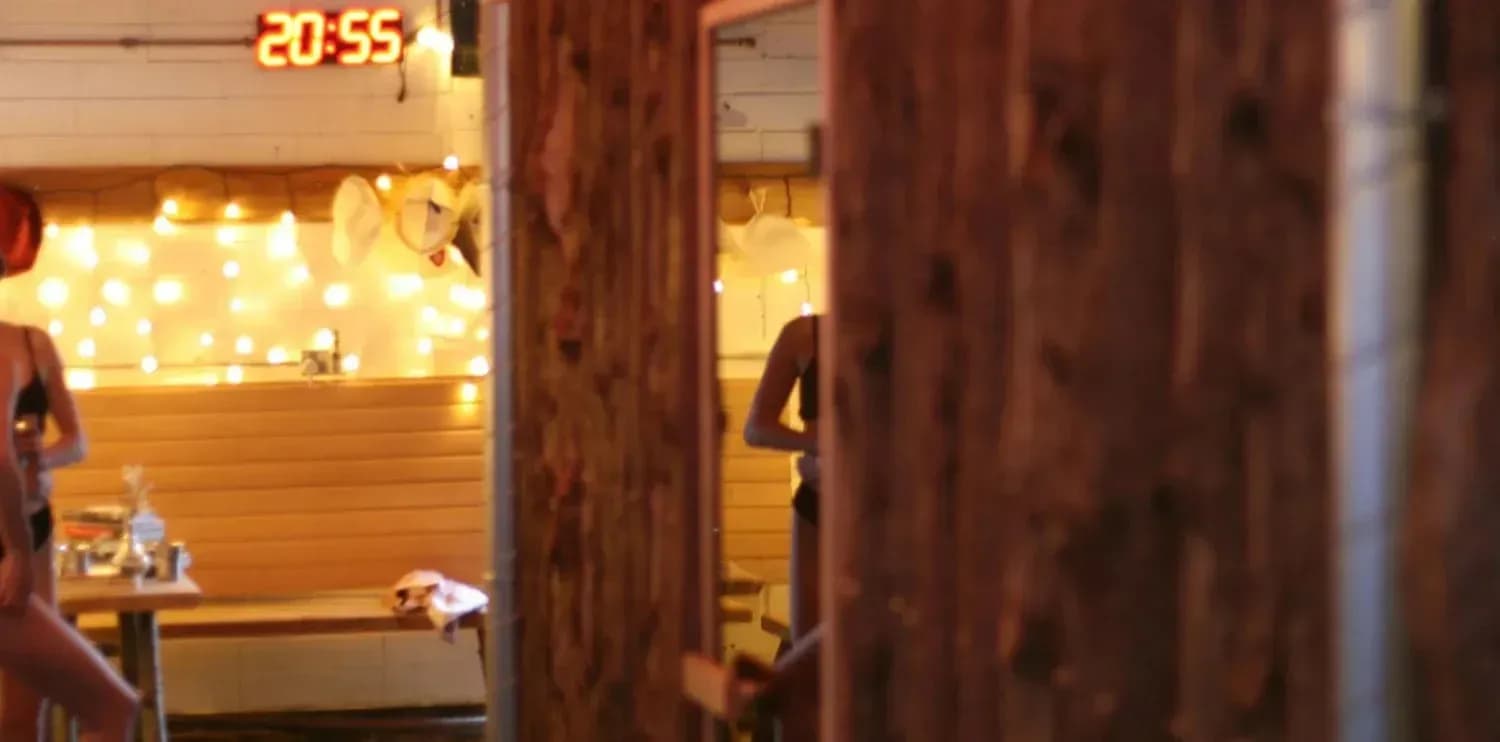Sauna benches at Old Kent Road Sauna