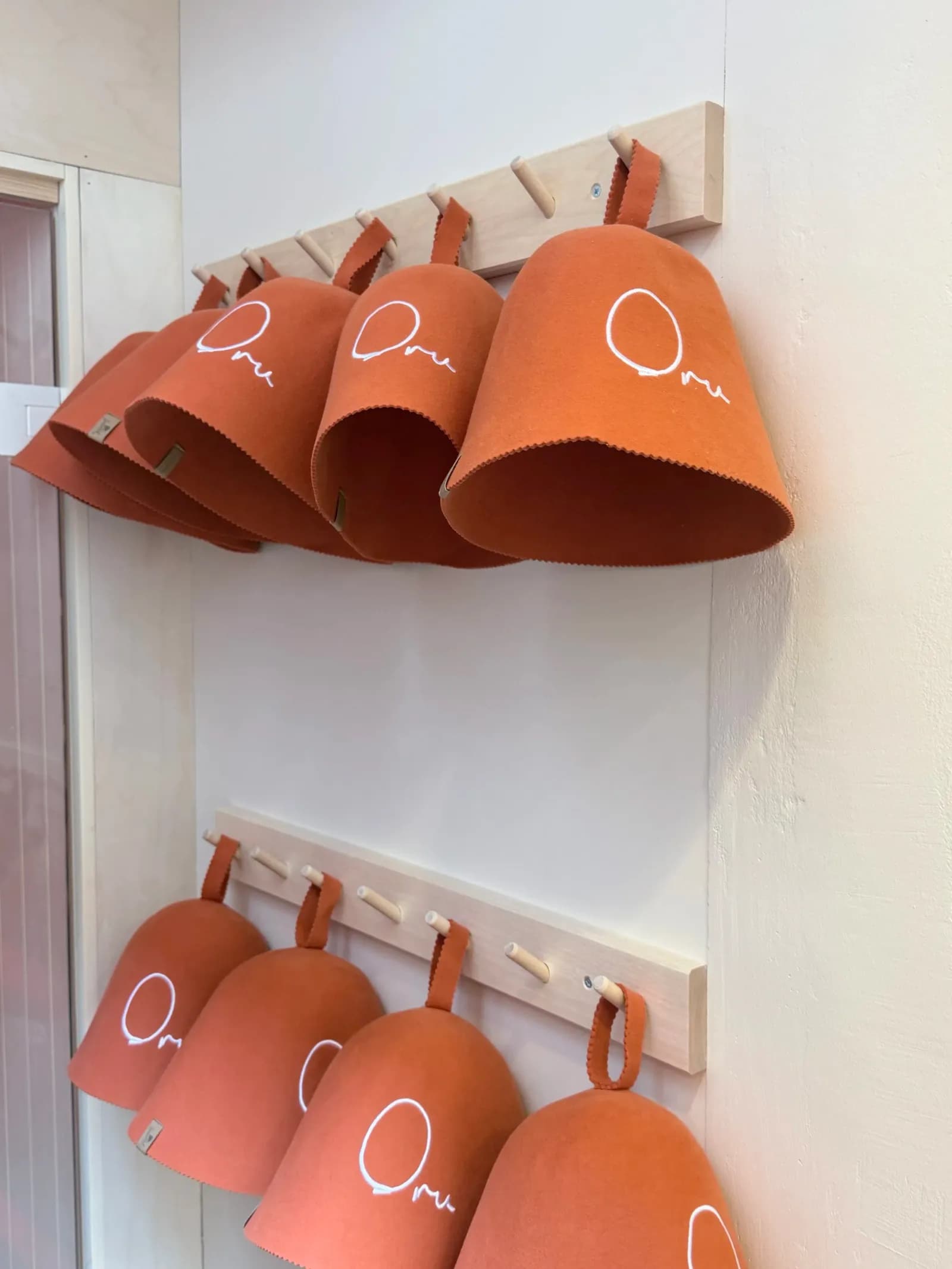 Sauna hats at Oru Space Dulwich