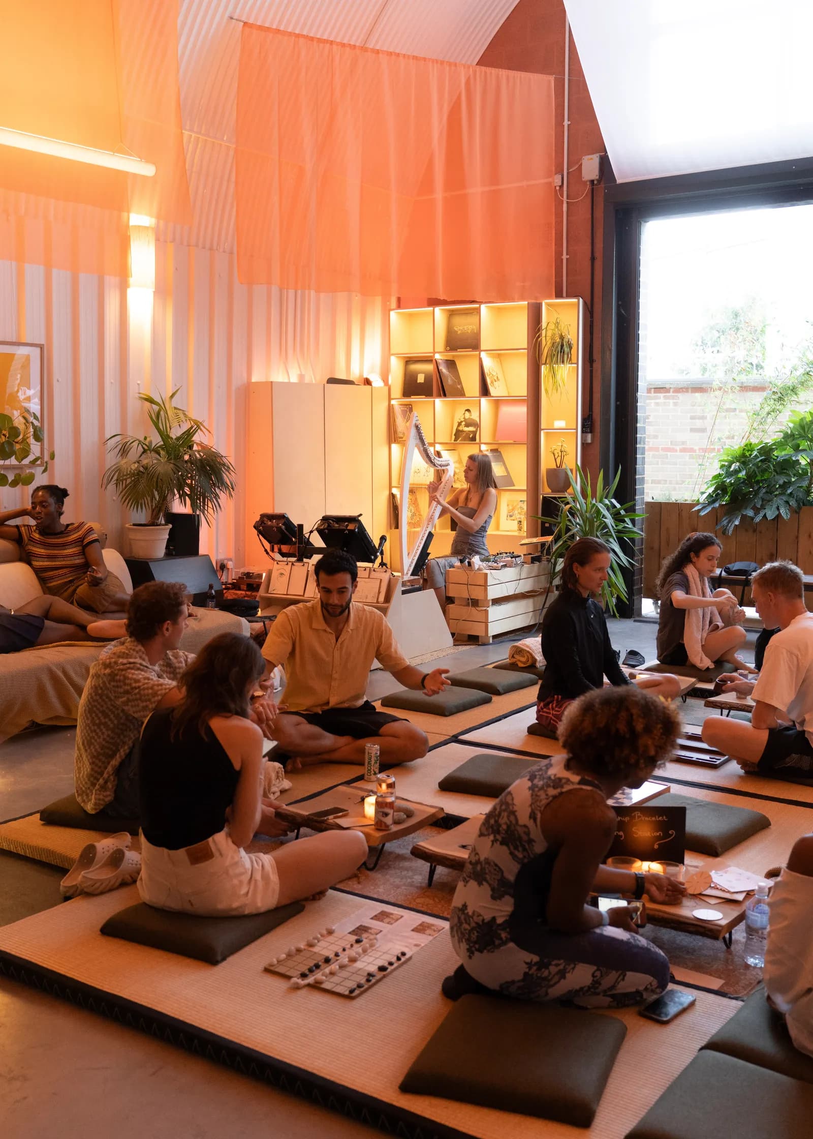 Interior of the Finnish sauna at Sauna Social Club in Peckham, London