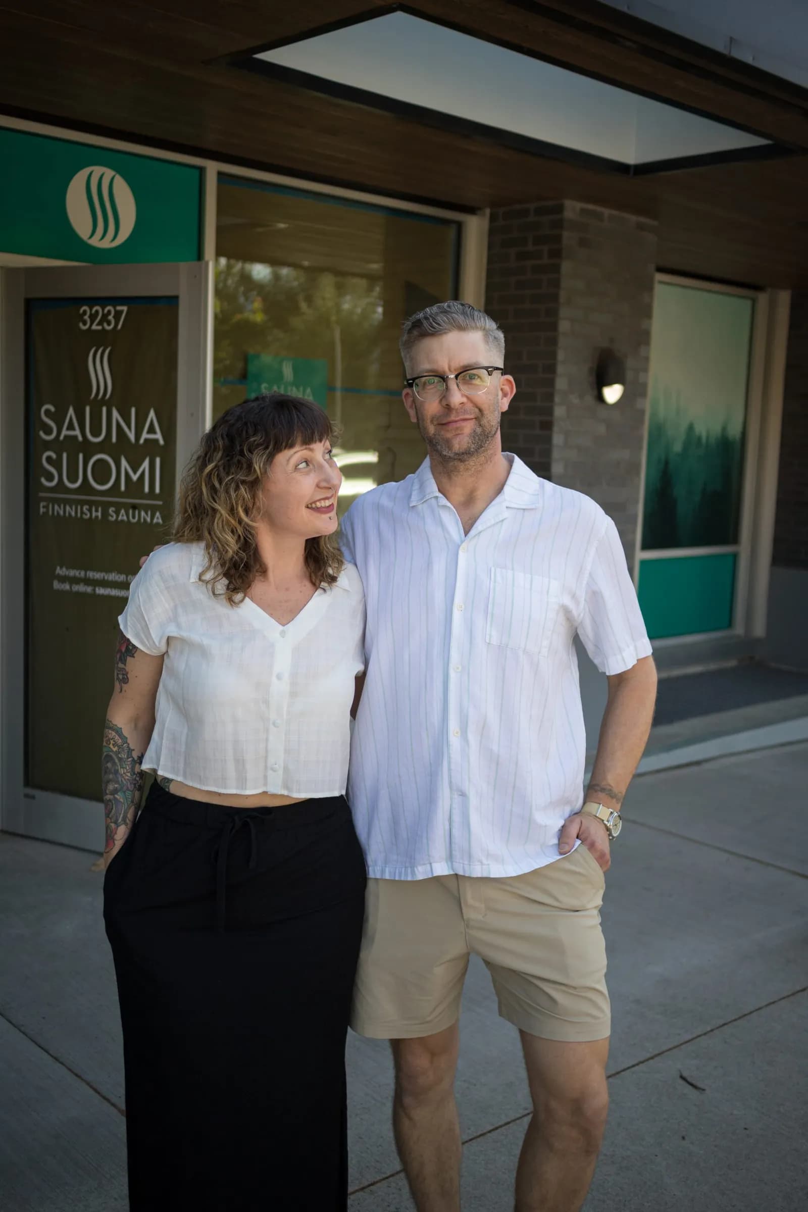 Sauna Suomi storefront and signage at 3237 St Johns St in Port Moody
