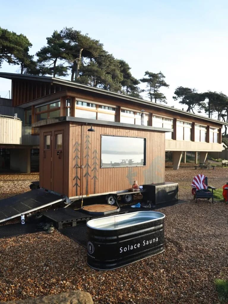 Solace Sauna at Lepe Country Park, Hampshire