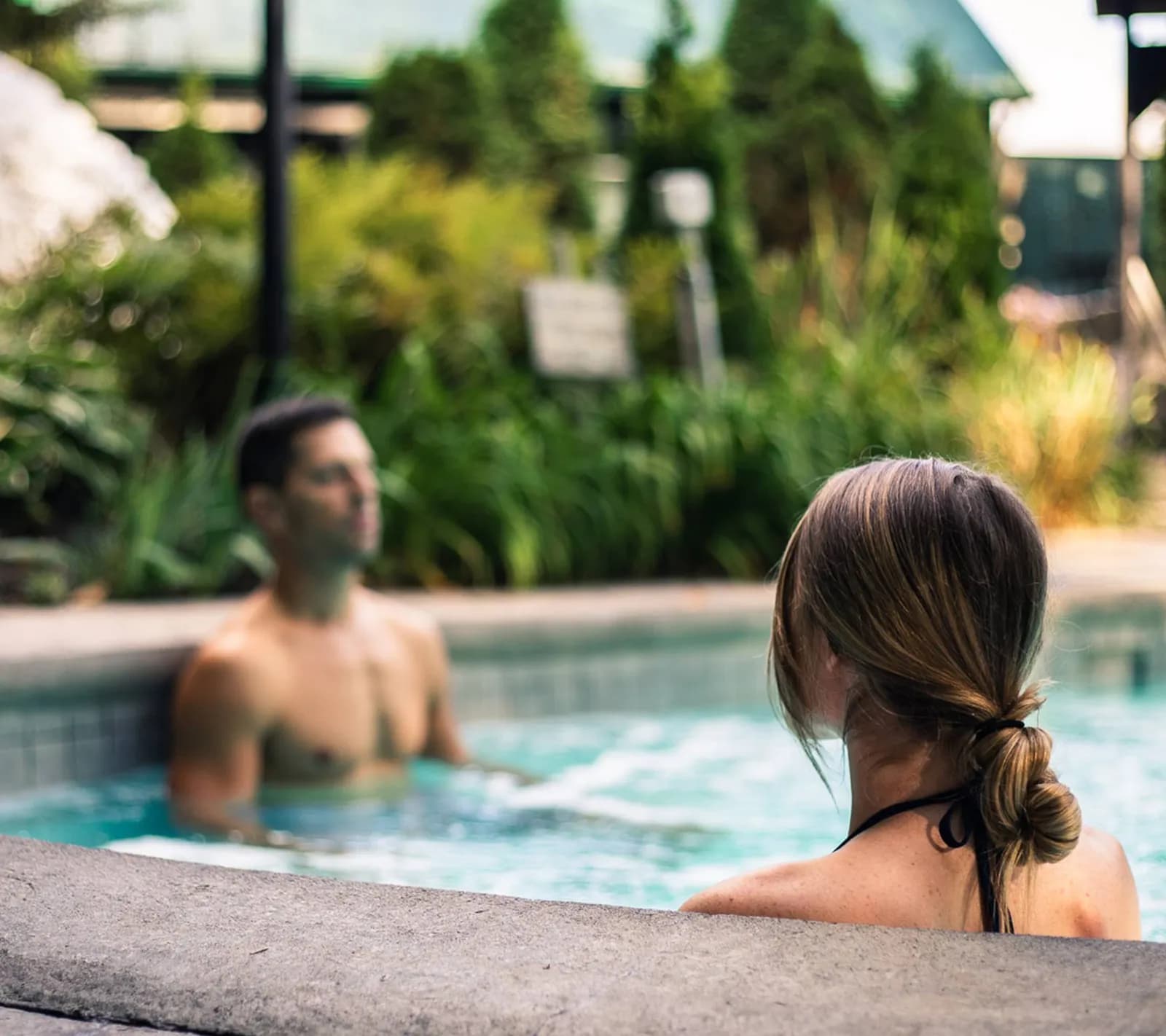 Spa Nordic Station outdoor thermal baths surrounded by forest