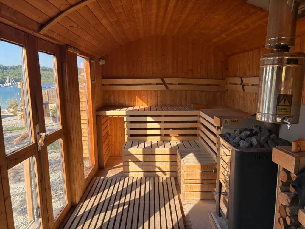 Sauna at St Andrews Lakes, Kent
