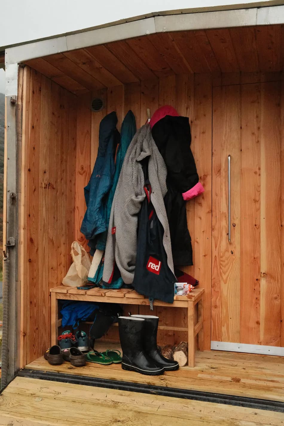 Tarn Saunas wood-fired sauna exterior in Cumbria