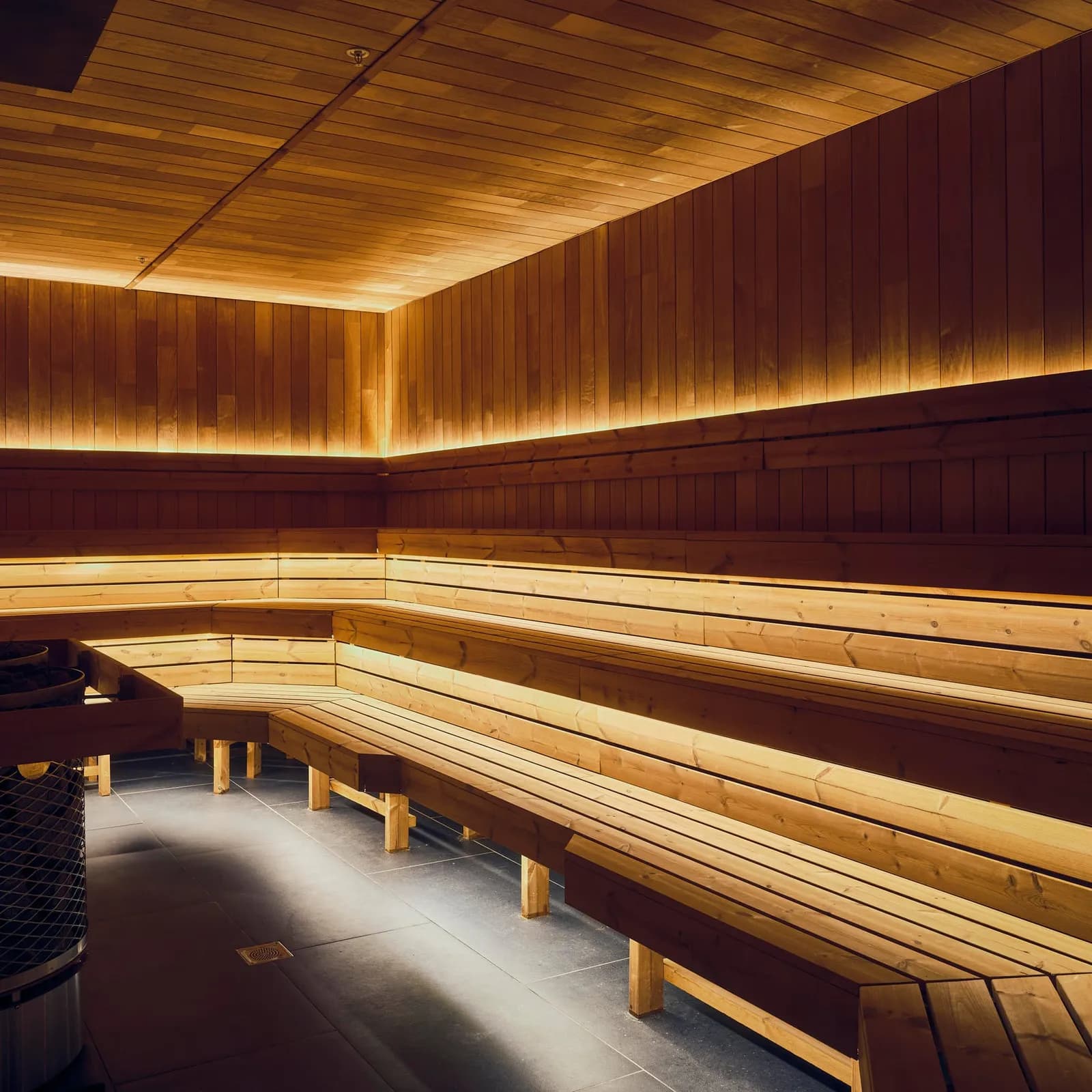 The Hot Box Sauna Bolands Mills exterior at Grand Canal Dock, Dublin