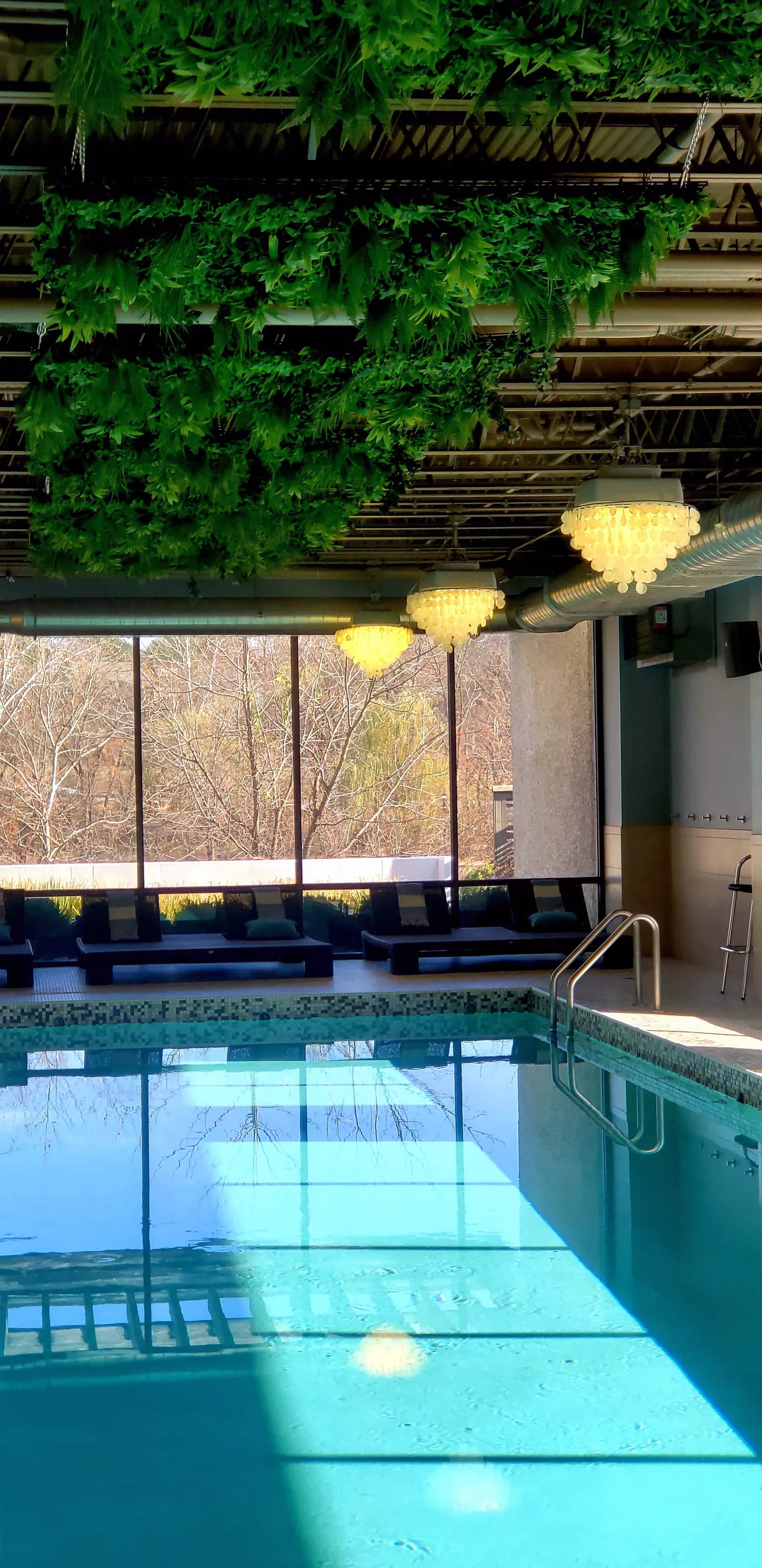 The Pearl Spa healing waters interior with pool and relaxation area