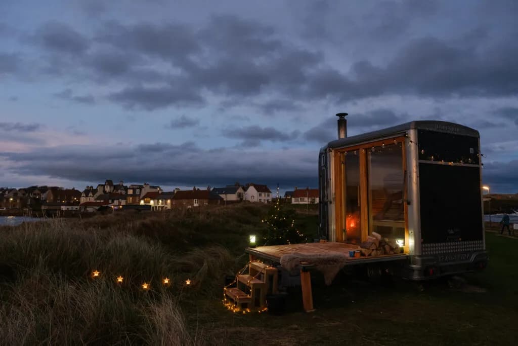 Elie Seaside Sauna at Elie Harbour in Fife