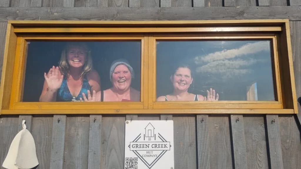 Green Creek Hut sauna at Laxey Beach, Isle of Man