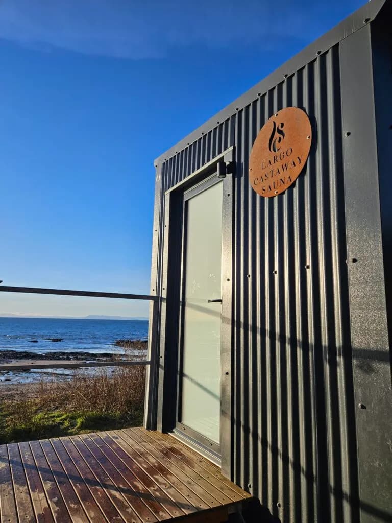 Largo Castaway Sauna on the Fife Coastal Path