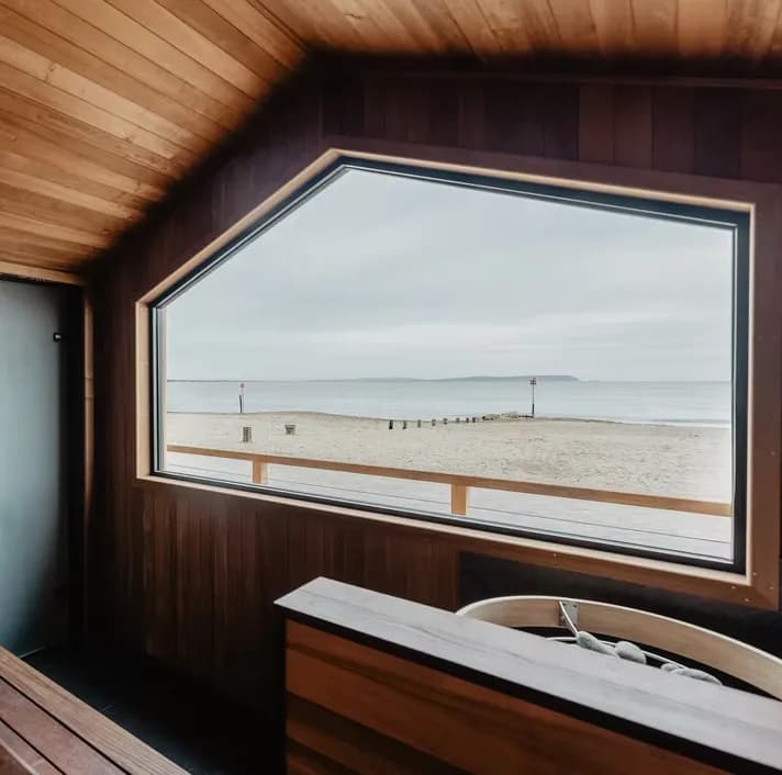 The Saltwater Sauna at Avon Beach, Christchurch