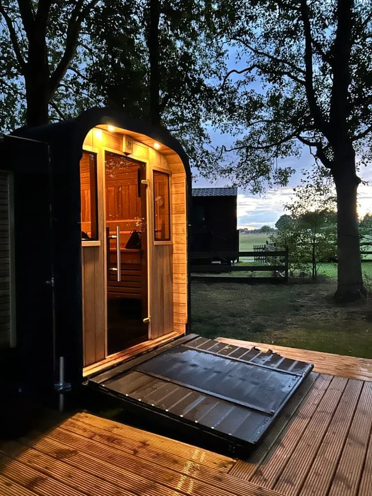 Saunahood sauna at the National Watersports Centre, Nottingham