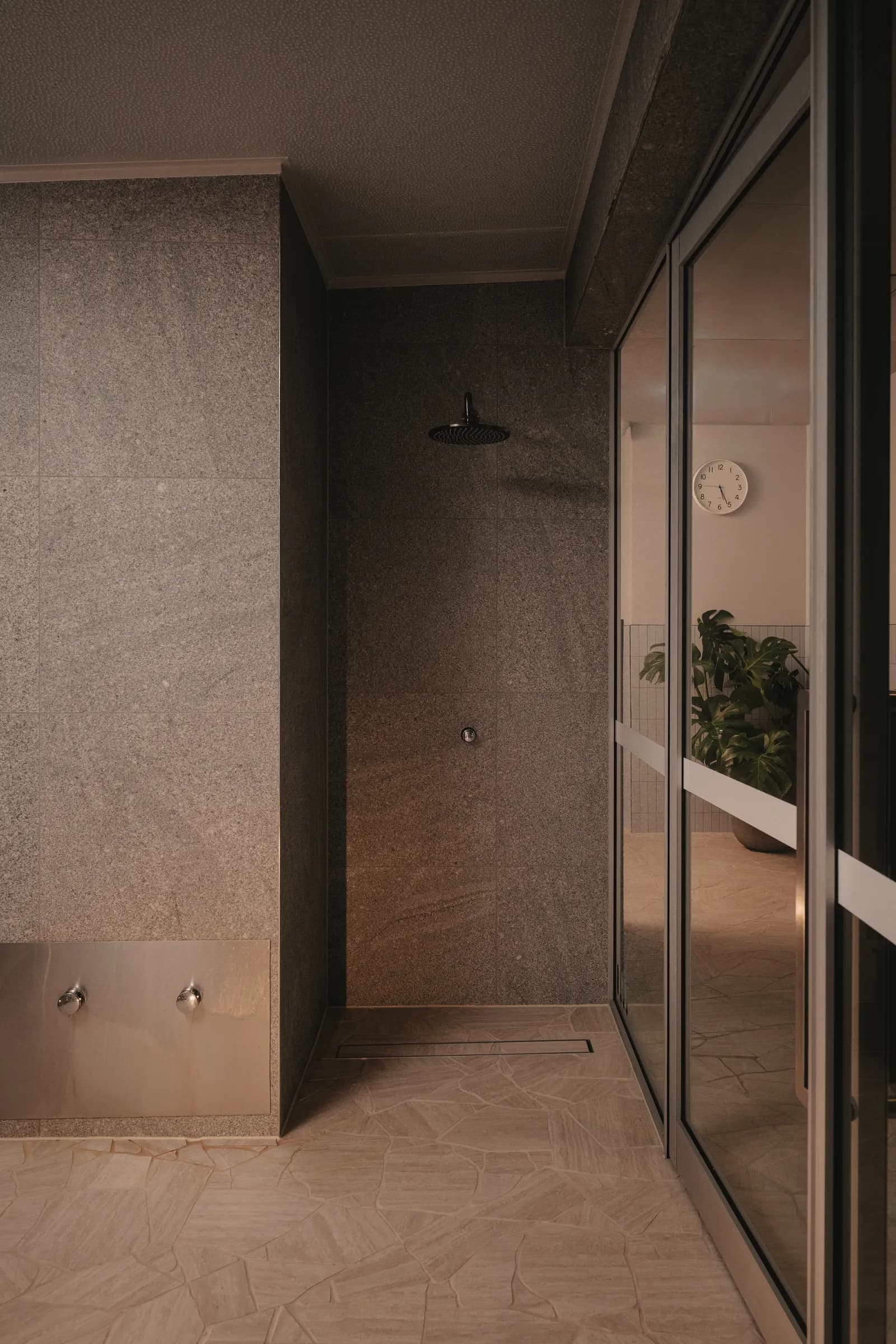 XtraClubs ice bath room with tiled plunge pools